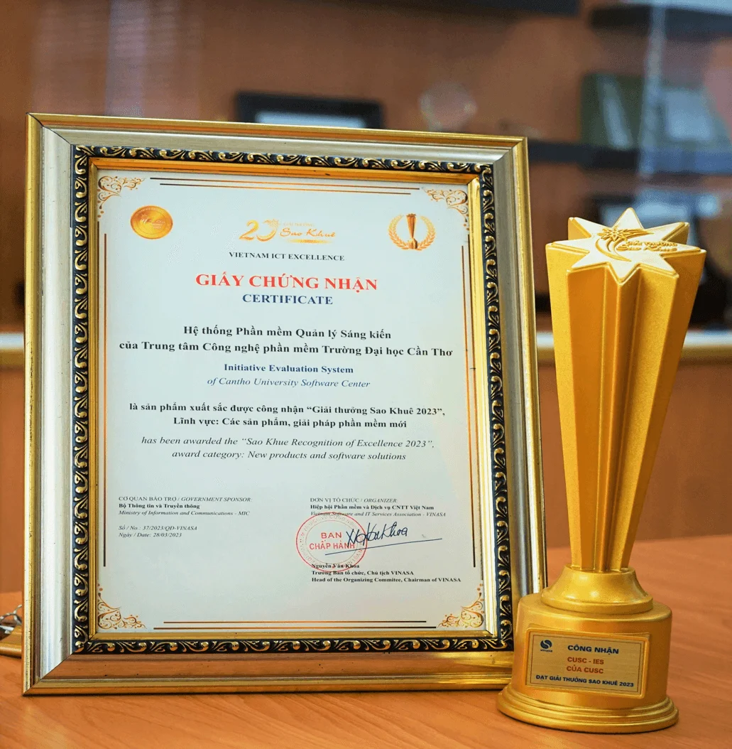 CUSC-IES đạt giải thưởng Sao Khuê 2023