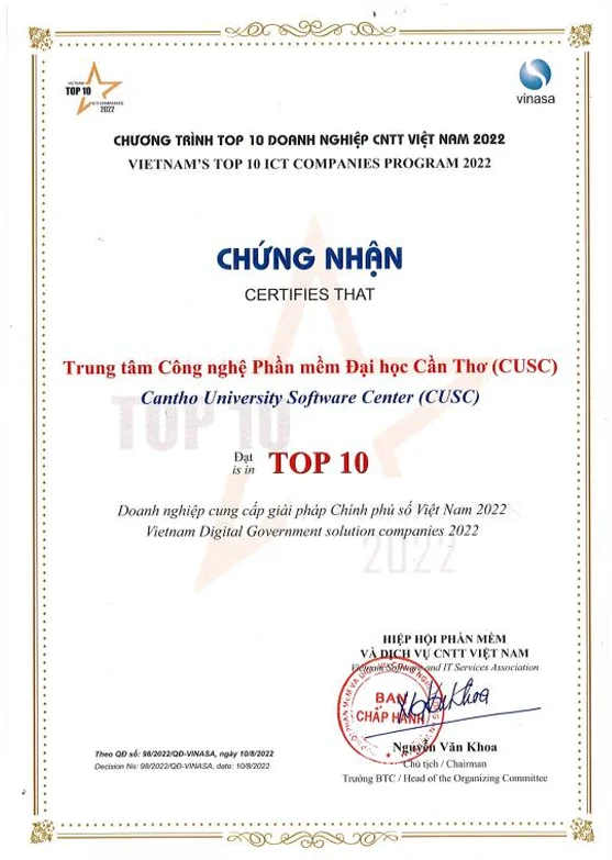 Top 10 CNTT VN 2022